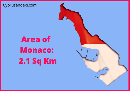 Area of Monaco compared to Maine