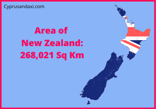 Area of New Zealand compared to Louisiana