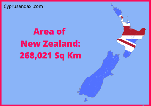 Area of New Zealand compared to Maine