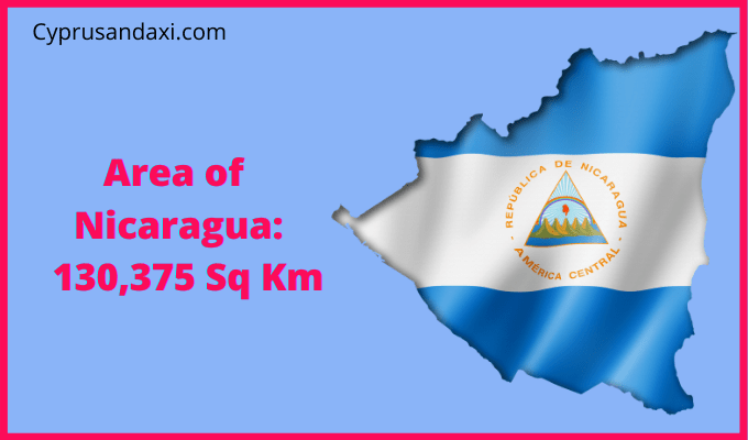 Area of Nicaragua compared to Maine