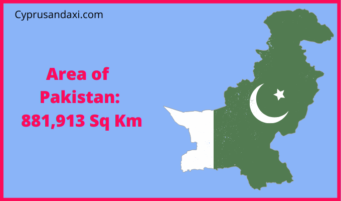 Area of Pakistan compared to Maine