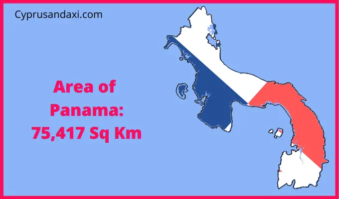 Area of Panama compared to Indiana