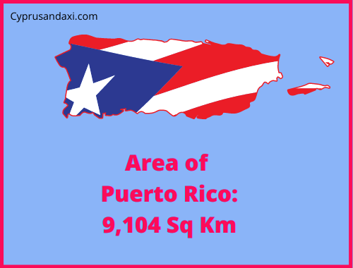 Area of Puerto Rico compared to Kansas
