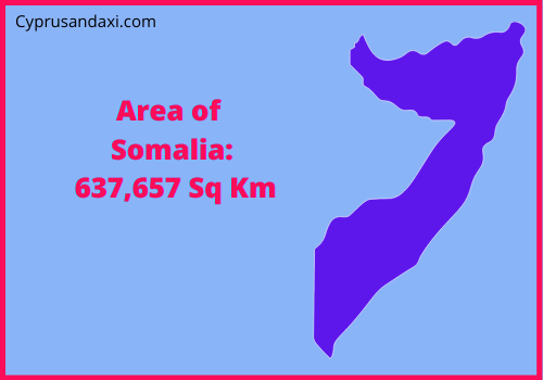 Area of Somalia compared to Indiana