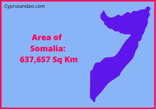 Area of Somalia compared to Iowa