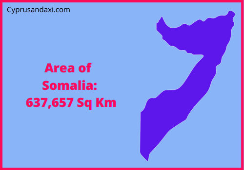 Area of Somalia compared to Louisiana