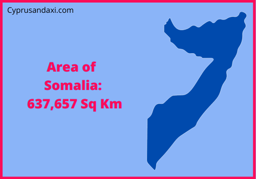 Area of Somalia compared to Maine
