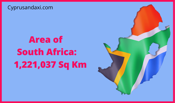 Area of South Africa compared to Kansas