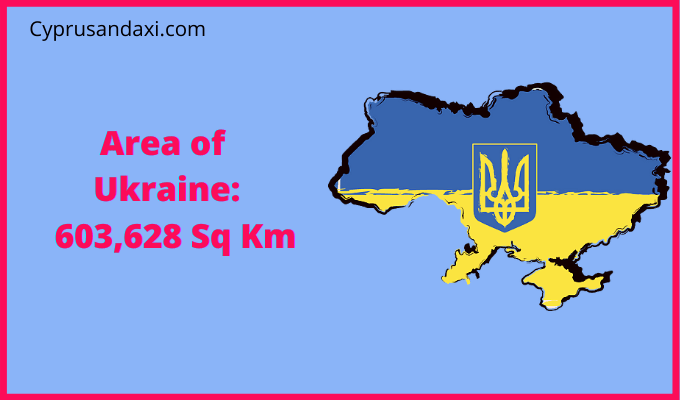 Area of Ukraine compared to Maine