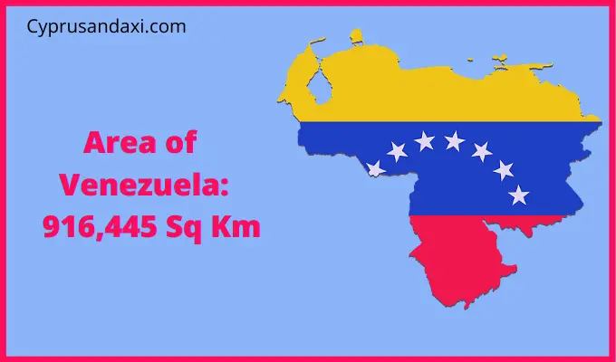Area of Venezuela compared to Louisiana