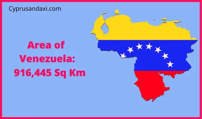 Area of Venezuela compared to Maine