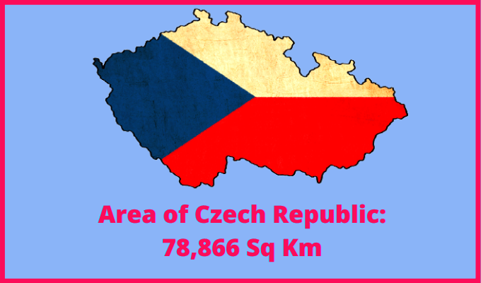 Area of the Czech Republic compared to Maine