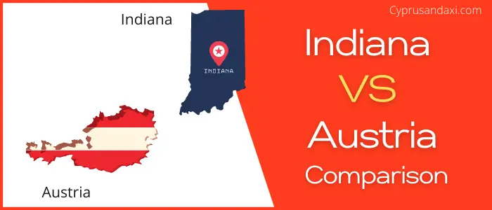 Is Indiana bigger than Austria