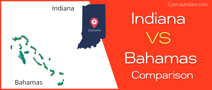 Is Indiana bigger than Bahamas