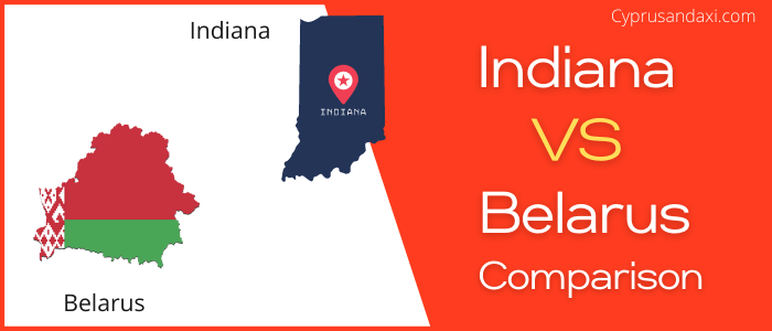 Is Indiana bigger than Belarus