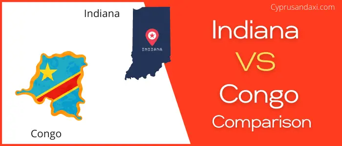 Is Indiana bigger than Congo