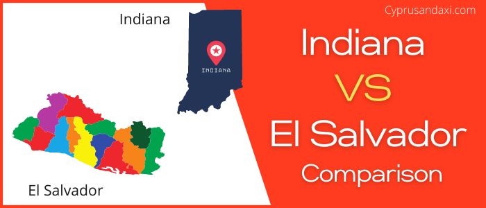 Is Indiana bigger than El Salvador