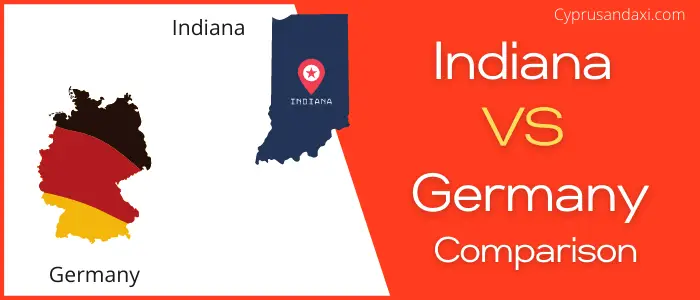 Is Indiana bigger than Germany