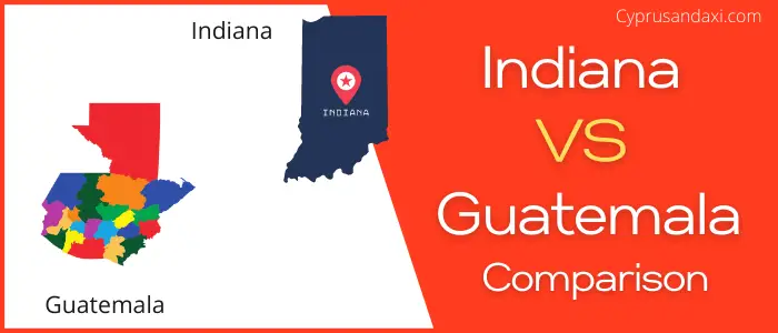 Is Indiana bigger than Guatemala