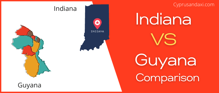 Is Indiana bigger than Guyana