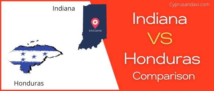 Is Indiana bigger than Honduras