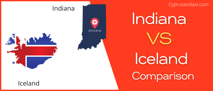 Is Indiana bigger than Iceland