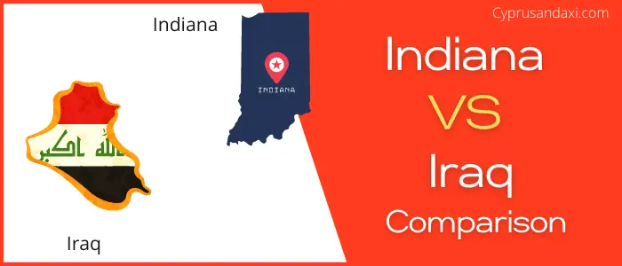 Is Indiana bigger than Iraq