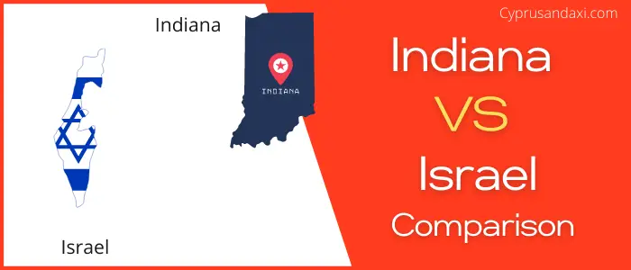Is Indiana bigger than Israel