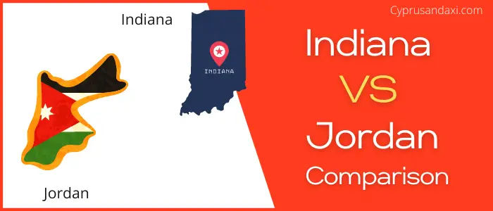 Is Indiana bigger than Jordan