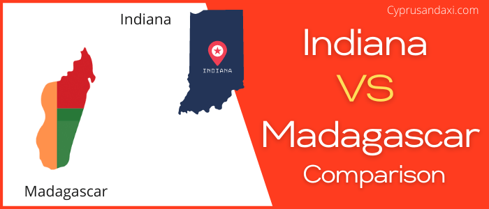 Is Indiana bigger than Madagascar