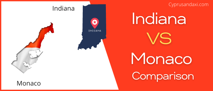 Is Indiana bigger than Monaco