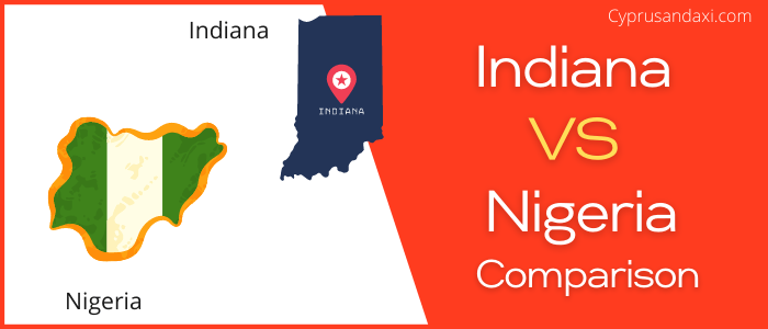 Is Indiana bigger than Nigeria