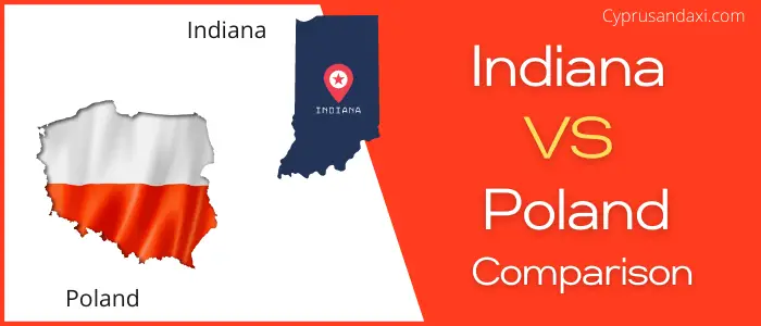 Is Indiana bigger than Poland