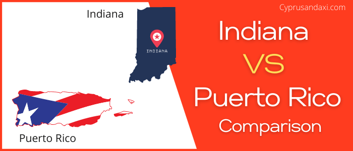 Is Indiana bigger than Puerto Rico