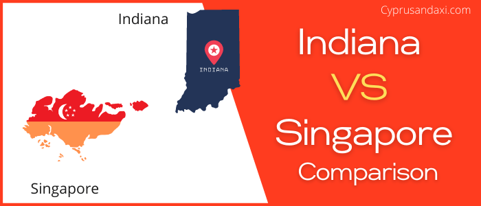 Is Indiana bigger than Singapore