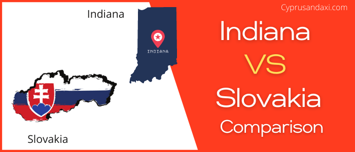 Is Indiana bigger than Slovakia