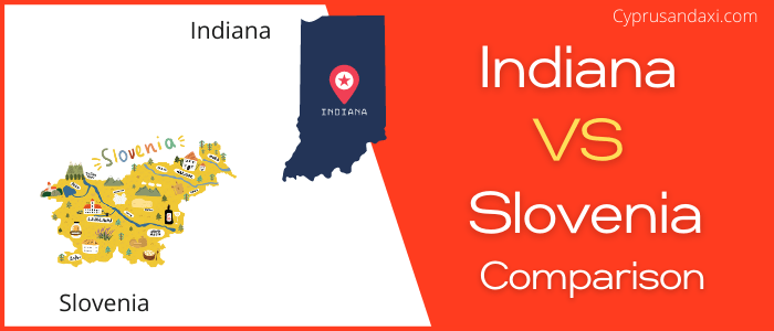 Is Indiana bigger than Slovenia