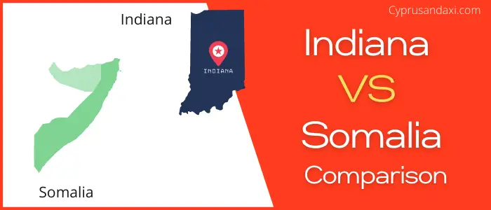 Is Indiana bigger than Somalia
