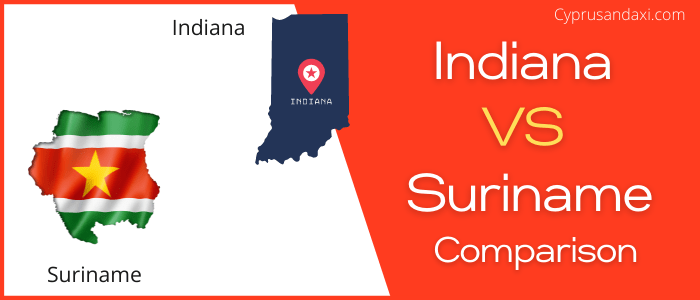 Is Indiana bigger than Suriname