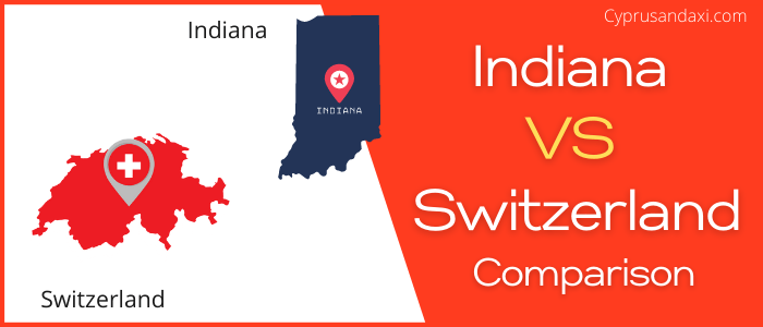 Is Indiana bigger than Switzerland
