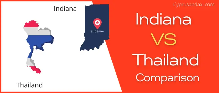 Is Indiana bigger than Thailand