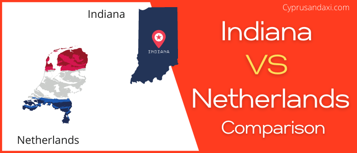 Is Indiana bigger than the Netherlands