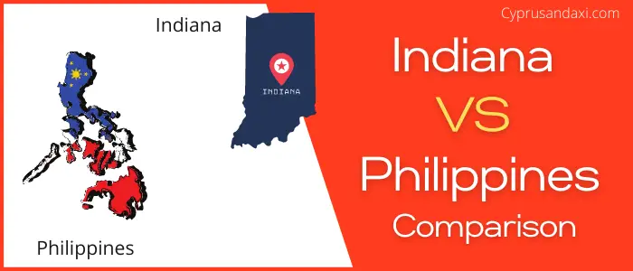 Is Indiana bigger than the Philippines