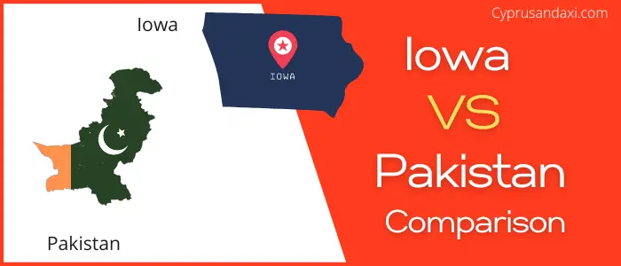 Is Iowa bigger than Pakistan