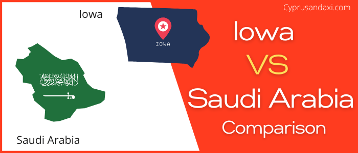 Is Iowa bigger than Saudi Arabia