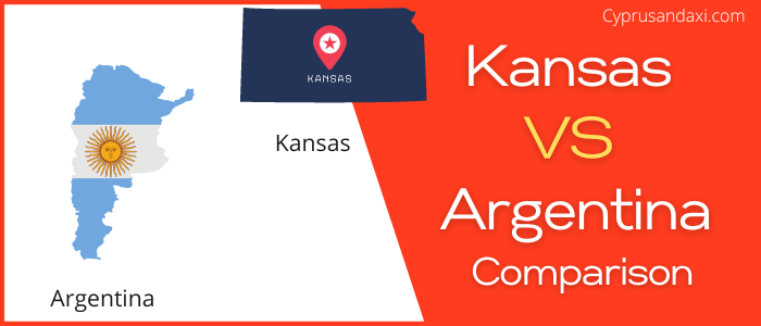 Is Kansas bigger than Argentina