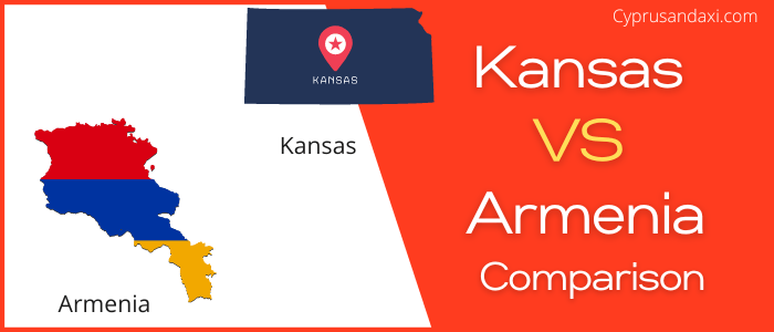 Is Kansas bigger than Armenia
