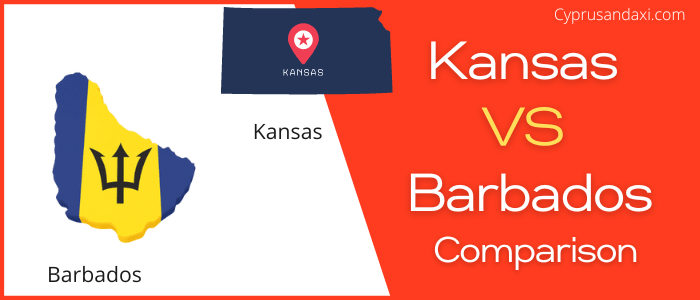 Is Kansas bigger than Barbados