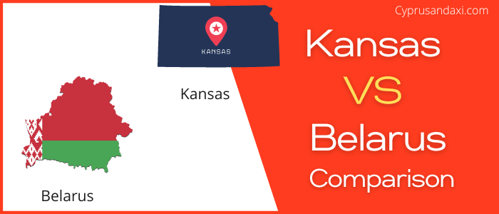Is Kansas bigger than Belarus