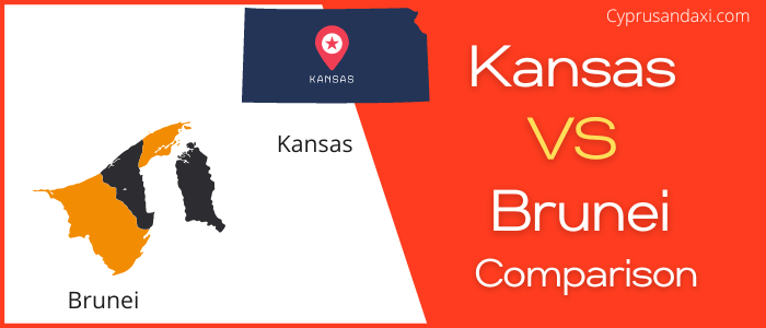 Is Kansas bigger than Brunei